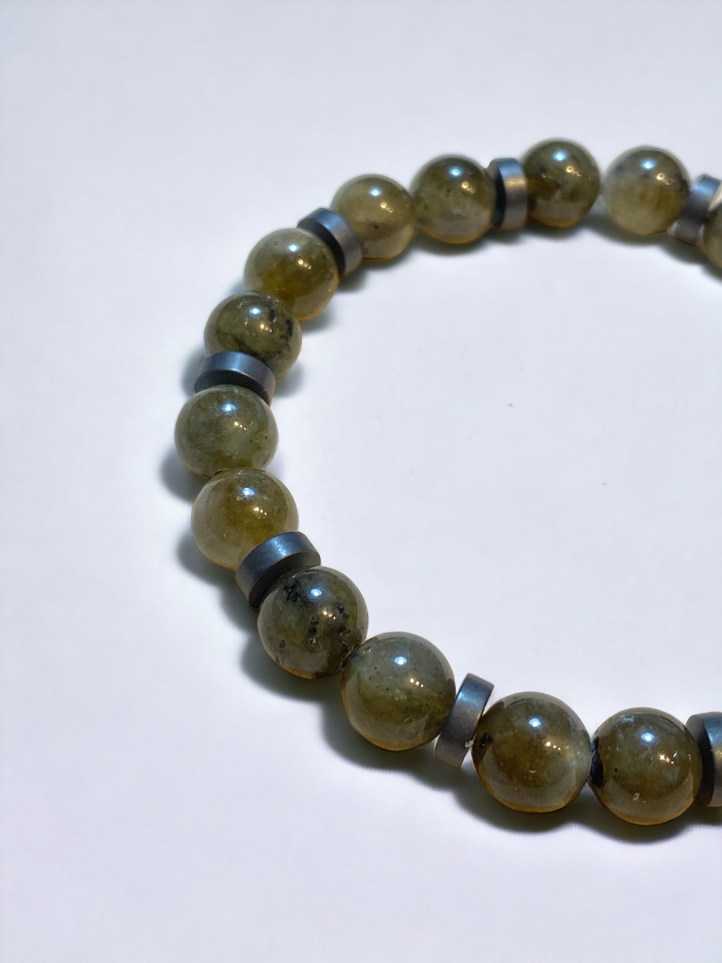 Labradorite + Hematit Bracelet